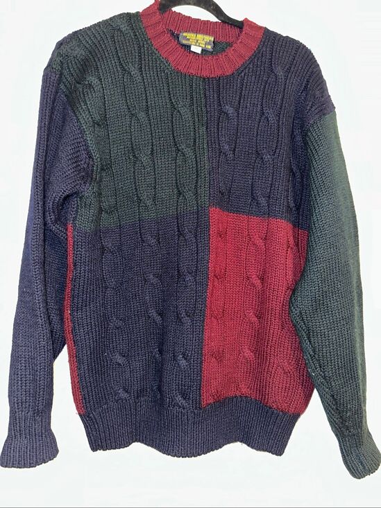 Brooks Brothers Other - Vintage Brooks Brothers 1818 Sweater Sz medium multi color 100% Wool Crewneck Pu